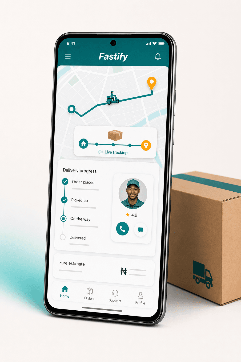 Fastify customer mobile app preview